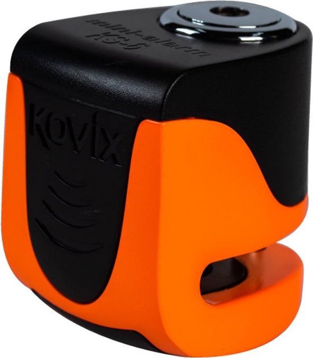 Kovix KS6 Motor Scooter E-Bike Remschijf Slot met 120db Alarm Fluo Orange