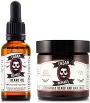 Cadeauset Mannen baard olie & stronghold baard wax By Urban nomads