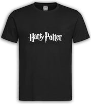 Zwart T shirt met Witte Tekst "Harry Potter " ronde hals / Size XL
