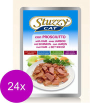 Stuzzy Pouch Adult Ham - Kattenvoer - 24 x 100 g