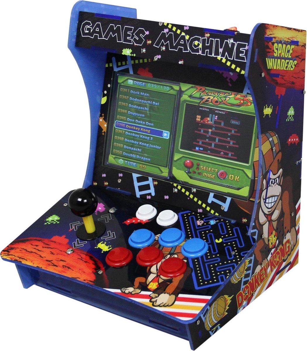 Retro tafel arcade machine - 1299 spelletjes -  arcade coktail video games - VGA en HDMI kabels inbegrepen