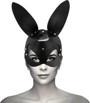 COQUETTE VEGAN LEATHER MASK WITH BUNNY EARS