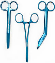 Verbandschaar + chirurgische schaar + kocher - Color Metallic Blue