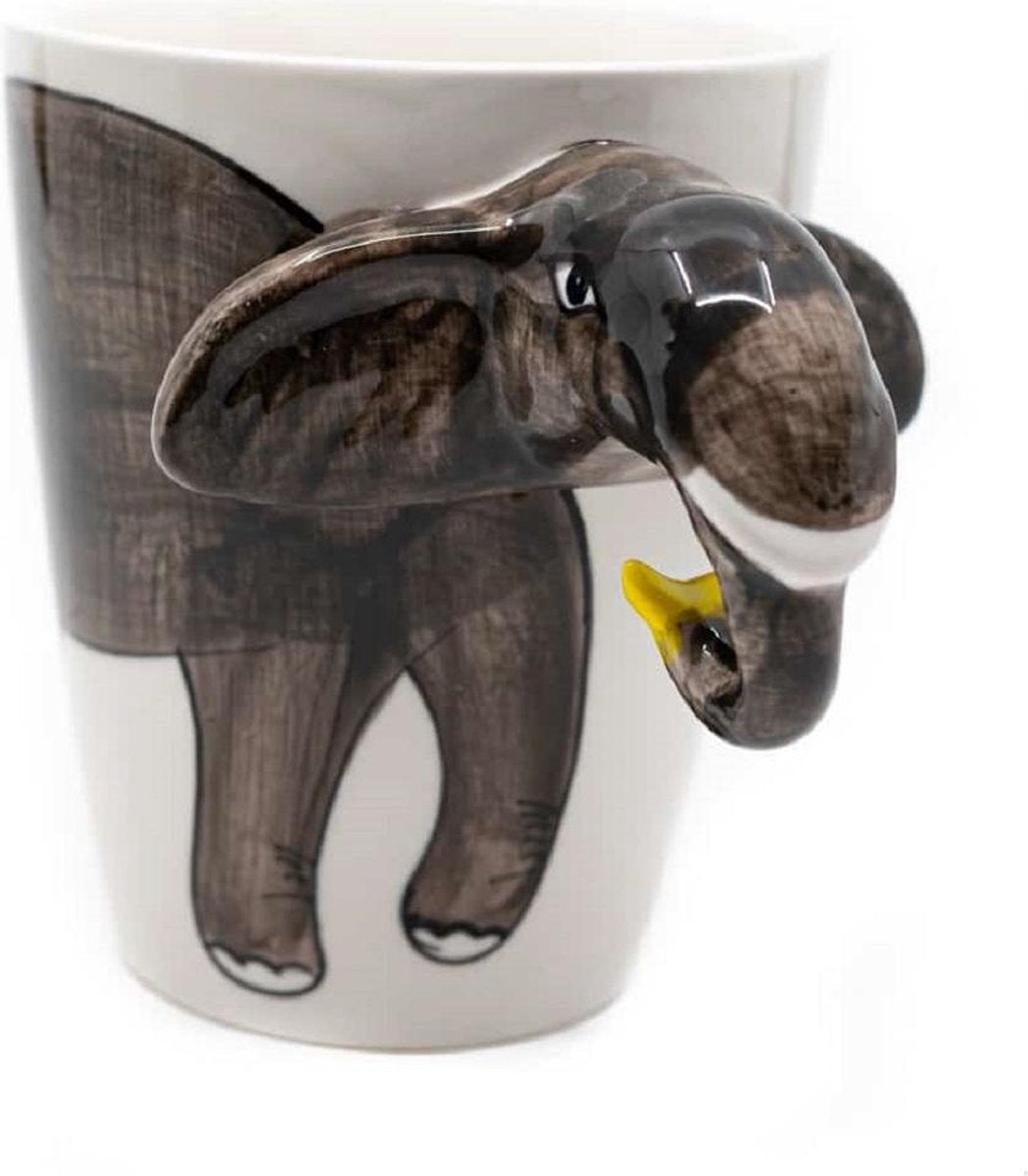 Beker Handgeschilderd Olifant