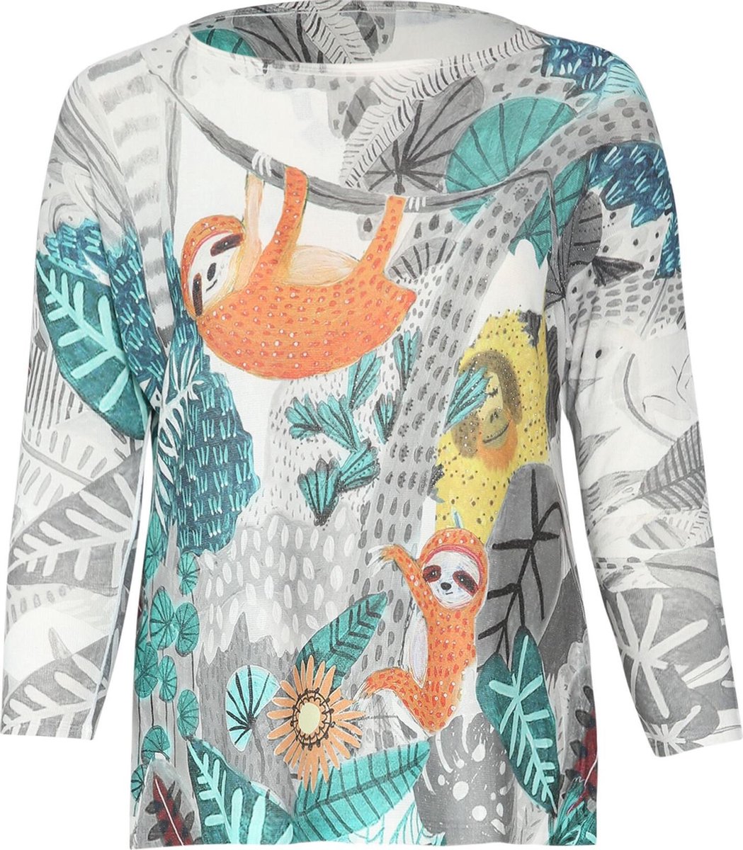 Paprika Dames Tuniek met dierenprint - Maat 3XL (46)