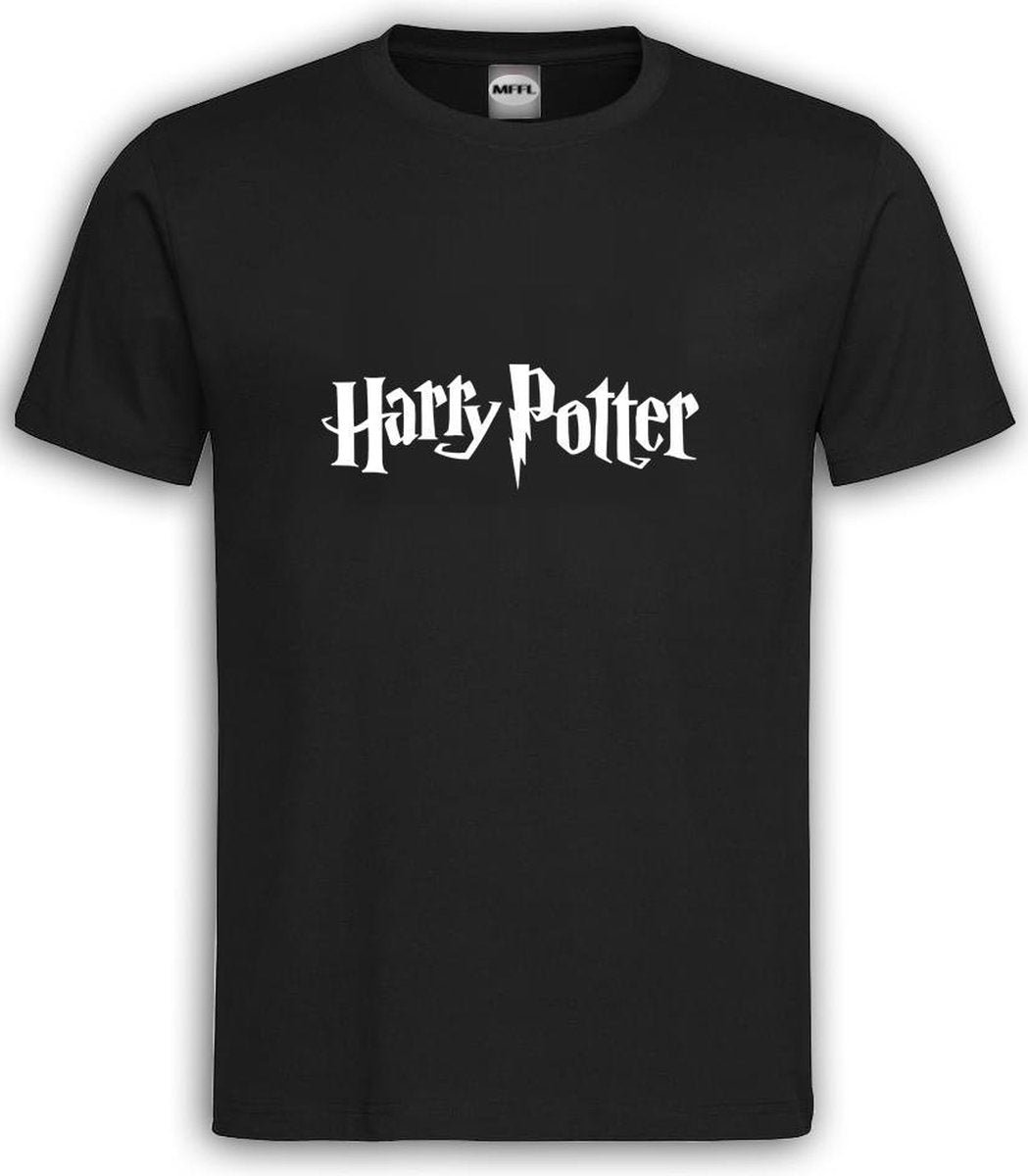 Zwart T shirt met Witte Tekst "Harry Potter " ronde hals / Size XXXL