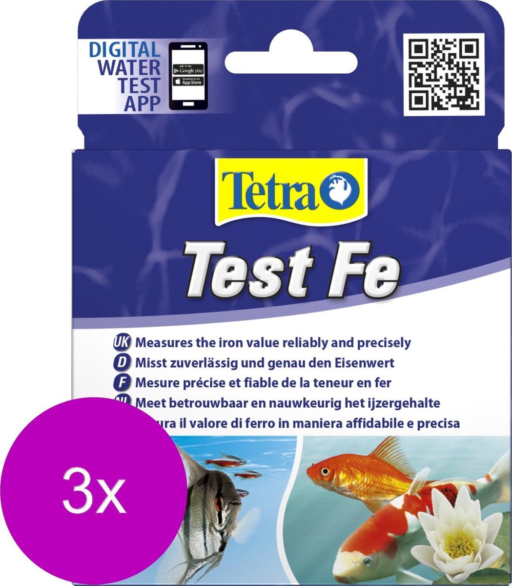 Tetra Test Fe Iron - Testen - 3 x 10 ml 16.5 g