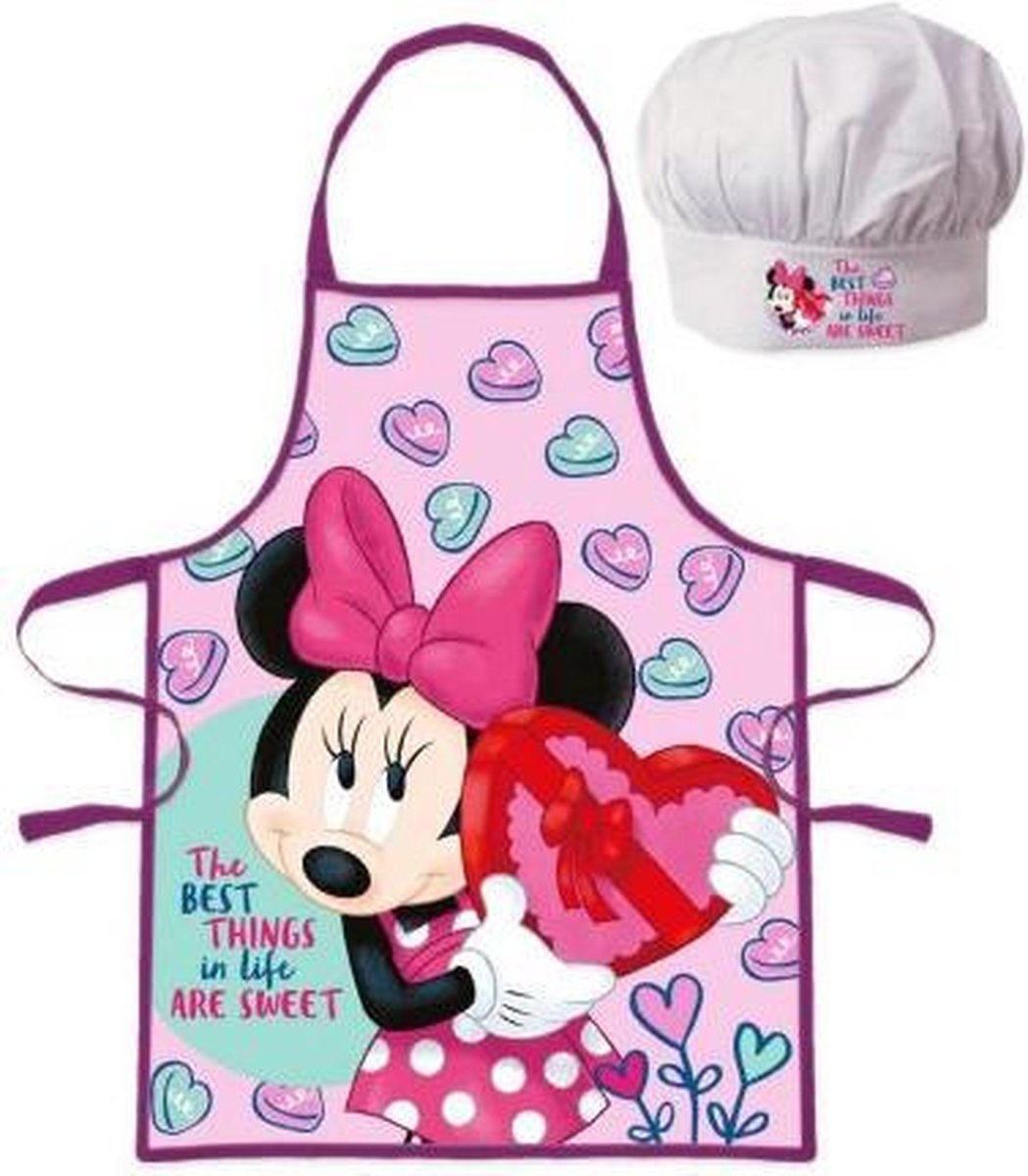 Disney Minnie Mouse schort met koksmuts 3-8 jaar (53 cm)