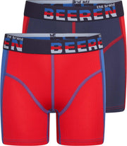 Beeren 2-Pck Mix&Match J. Boxer Mix Blauw/Rood 146/152