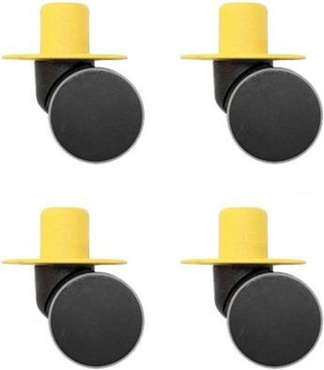 Modu Zwenkwielen x4 - Yellow