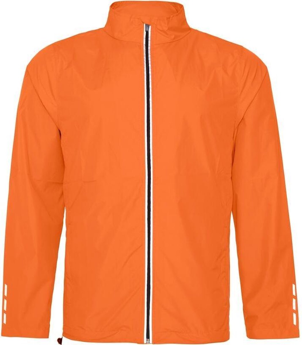 AWDis Gewoon Cool Volwassenen Unisex Douchebestendig Lopend Jasje (Sinaasappelschilfers)