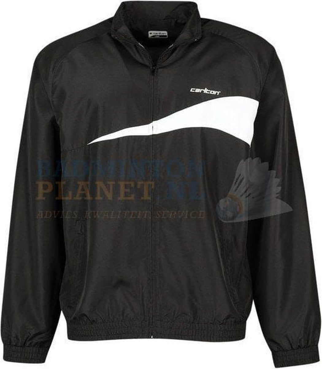 CARLTON Trainingsjas Badminton Tennis Zwart maat L
