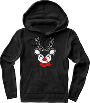 Rendier met sjaal Hoodie Dames / Heren – Grappige kerst teksten