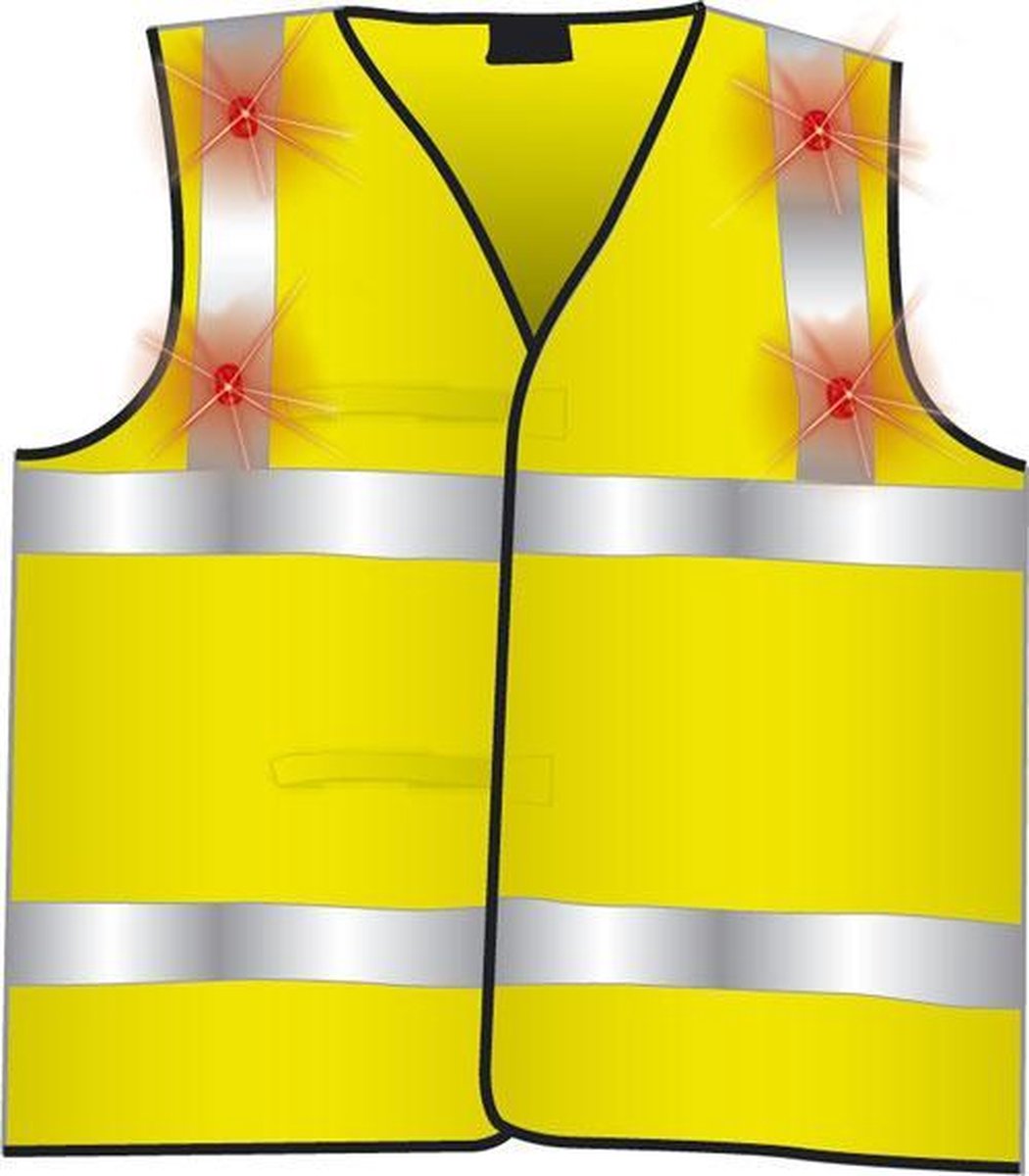 Safeways veiligheidsvest - hesje met verlichting - 6 LED - HiViz reflecterend