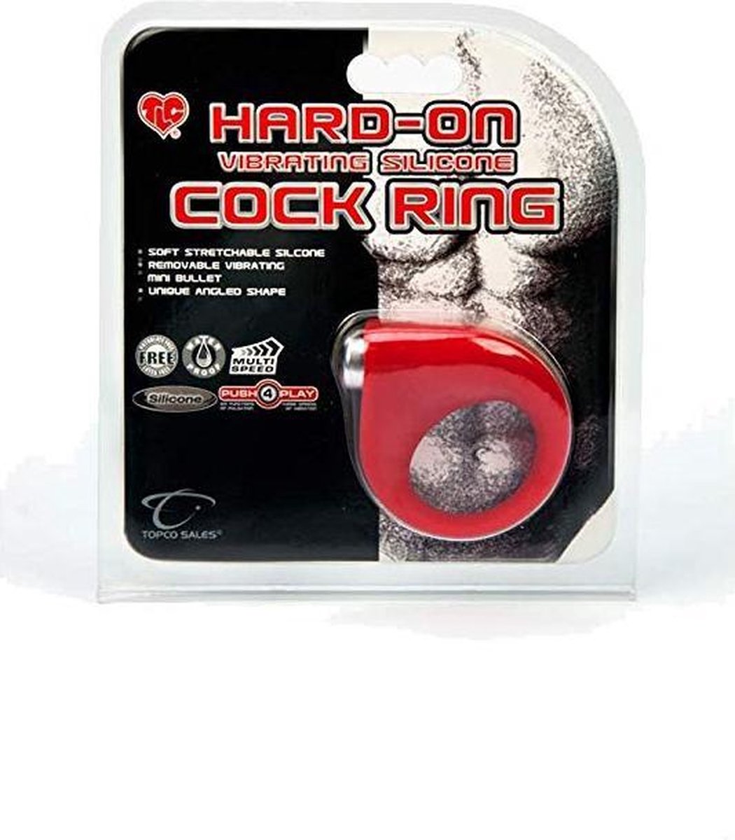 TOPCO TLC Hard-on vibrerende siliconen cockring