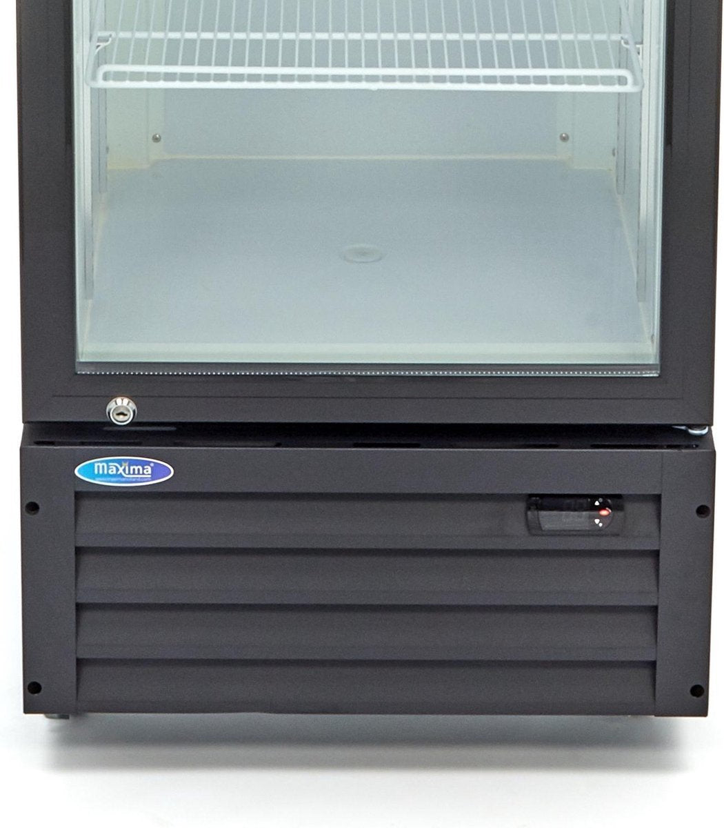Barkoeler / Flessenkoeler - 360 Liter - Verlicht Display - Dubbel Glas - Slot + 8 Roosters - Temperatuur Controller -  Horeca Displaykoeler - Maxima