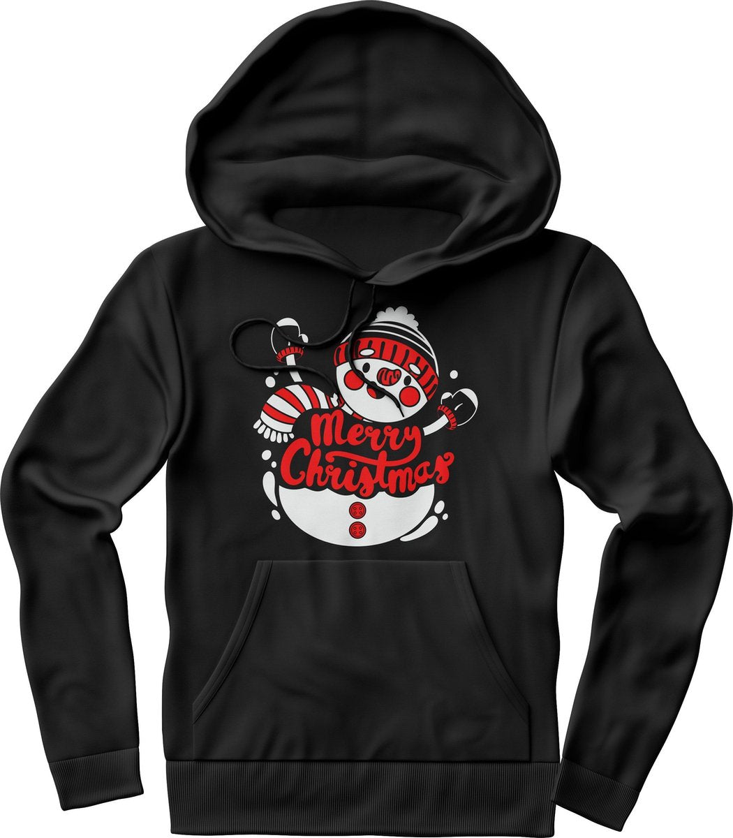 Merry Christmas Sneeuwpop Hoodie Dames / Heren – Grappige kerst teksten