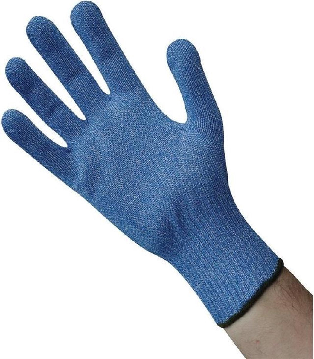 Blauwe snijbestendige handschoen