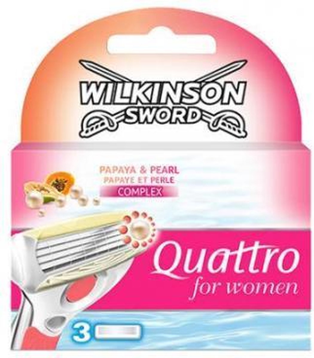Wilkinson Sword Quattro For Women Razor Blades 3pcs