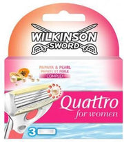 Wilkinson Sword Quattro For Women Razor Blades 3pcs