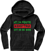 Mijn foute kersttrui zit in de was Hoodie Dames / Heren – Grappige kerst teksten