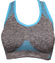Sport bh maat S/M Extra comfort Grijs L-blauw
