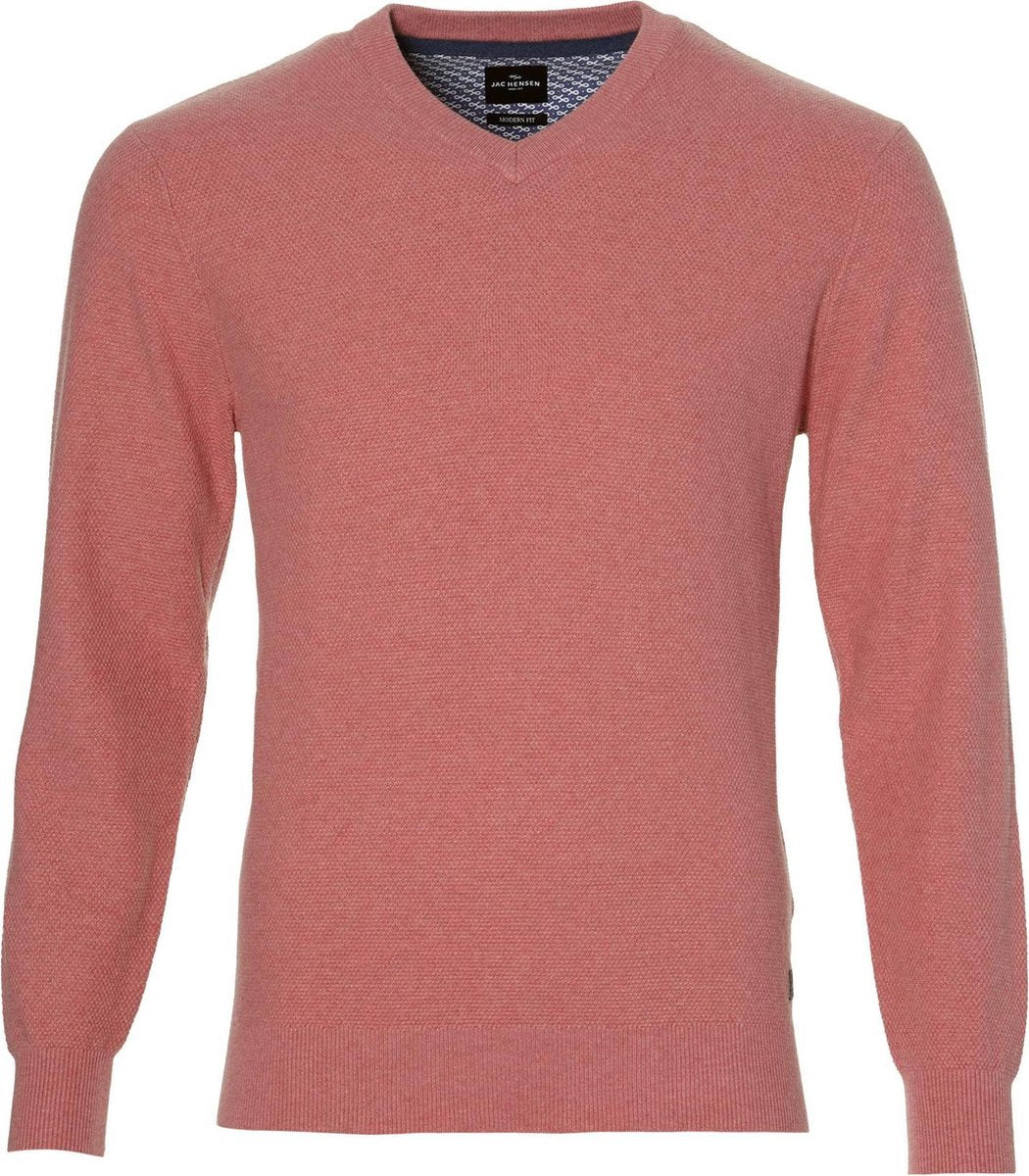 Jac Hensen Pullover - Modern Fit - Roze - 3XL Grote Maten