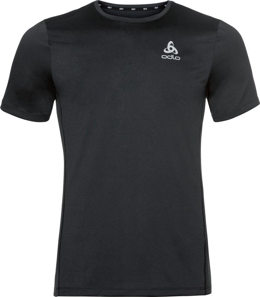 Odlo - Element Light Print T-shirt  - Zwart - Heren - maat  M