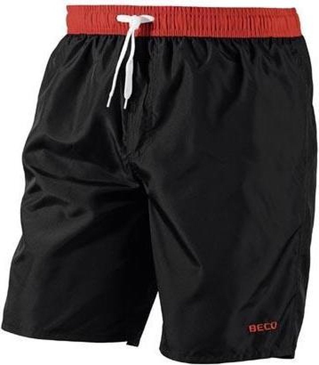 Beco Zwemshort Heren Polyester Zwart/rood Maat M