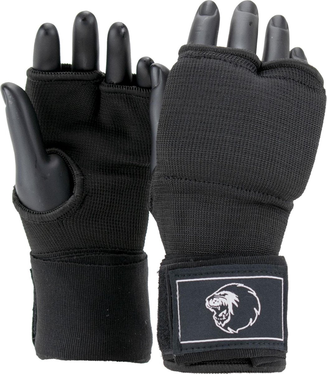 Super Pro Binnenhandschoenen Met Bandage Zwart/Wit - M