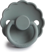 FRIGG Fopspeen Daisy maat 1 - 0-6 maanden - French Gray - Natuurrubber