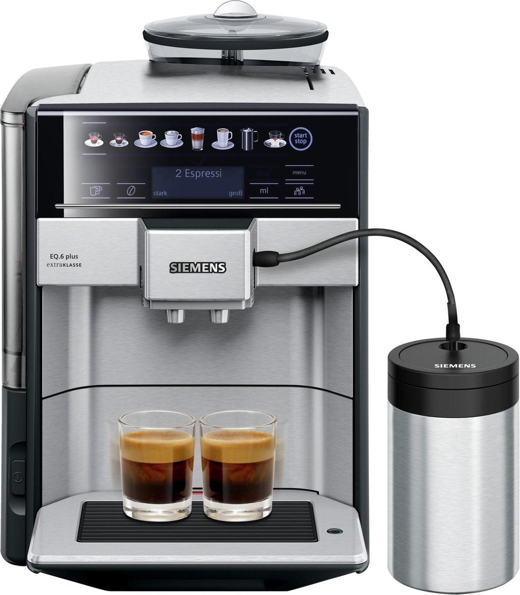 Siemens EQ.6 plus extraKlasse TE657F03DE - Espressomachine - RVS