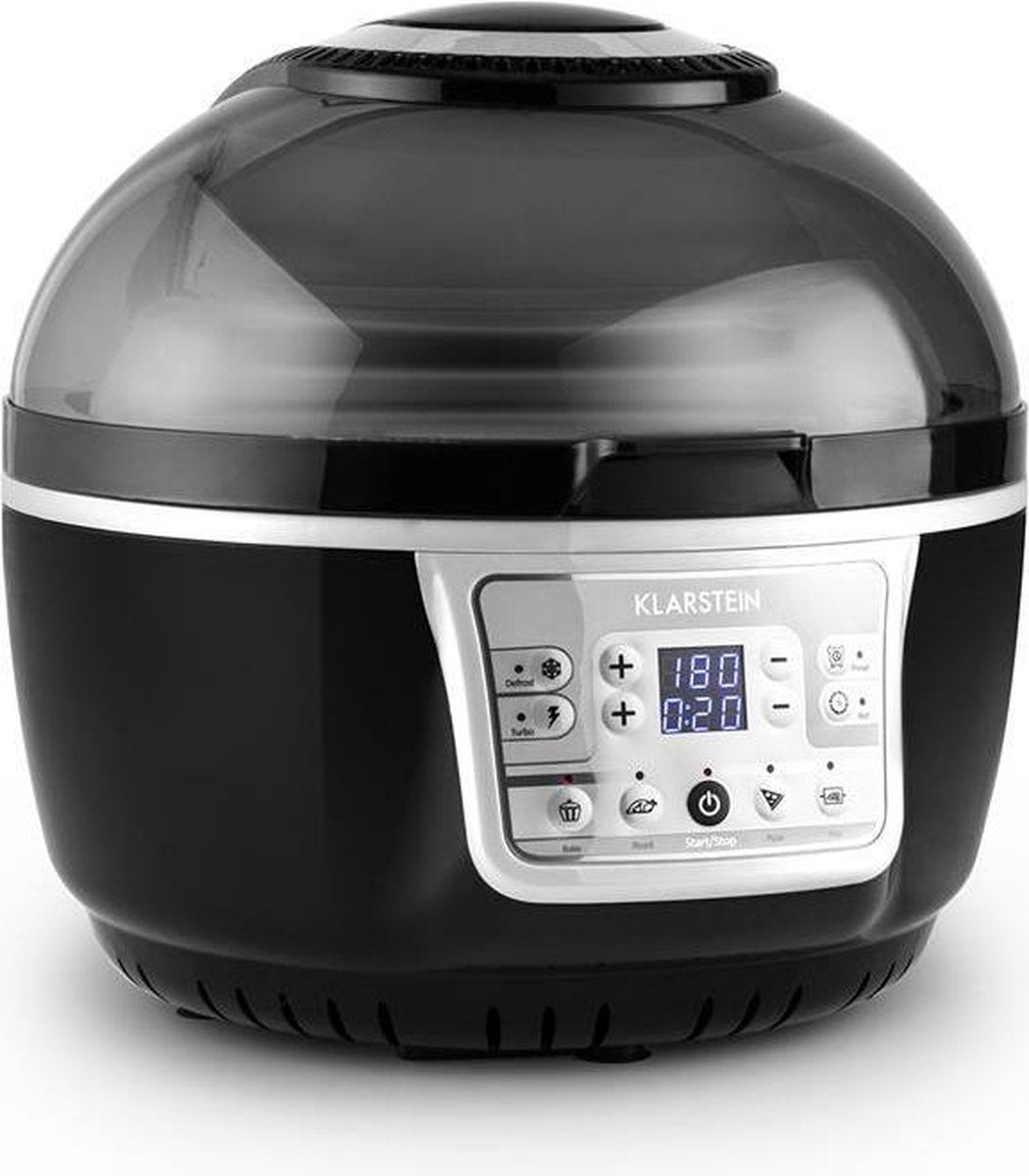 Klarstein VitAir Turbo hetelucht friteuse 9 liter - 1400w halogeen-infrarood verwarmingselement