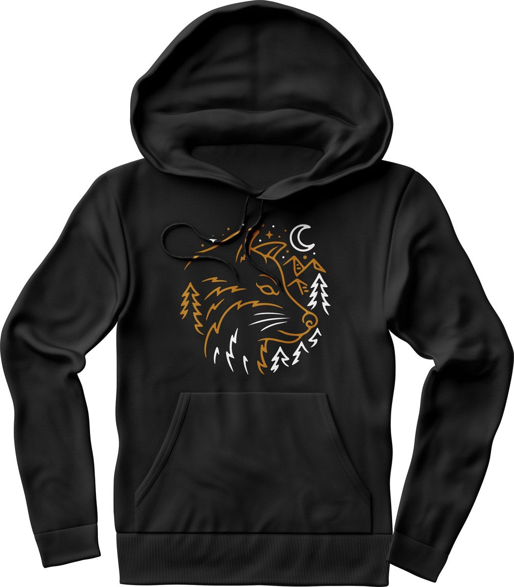 Wolf hoodie Heren – Wolven hoodie met capuchon Dames – Perfect  Wolfmerch sweater - Wolvenkop hoodie Cadeau – Dieren Hoodie  - Maat XXL