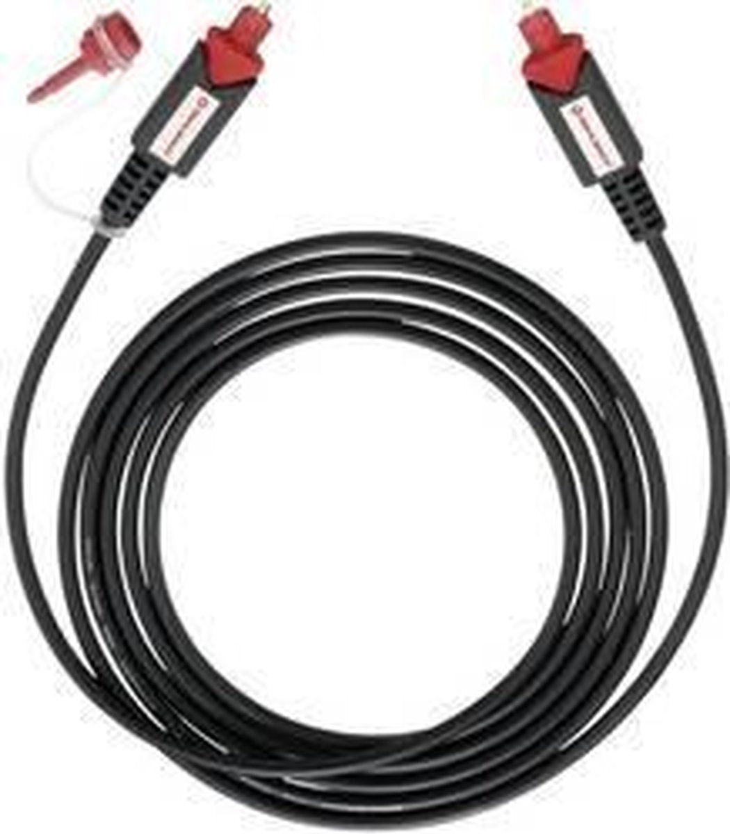 Oehlbach Toslink Digitale audio Aansluitkabel [1x Toslink-stekker (ODT) - 1x Toslink-stekker (ODT)] 4.00 m Zwart