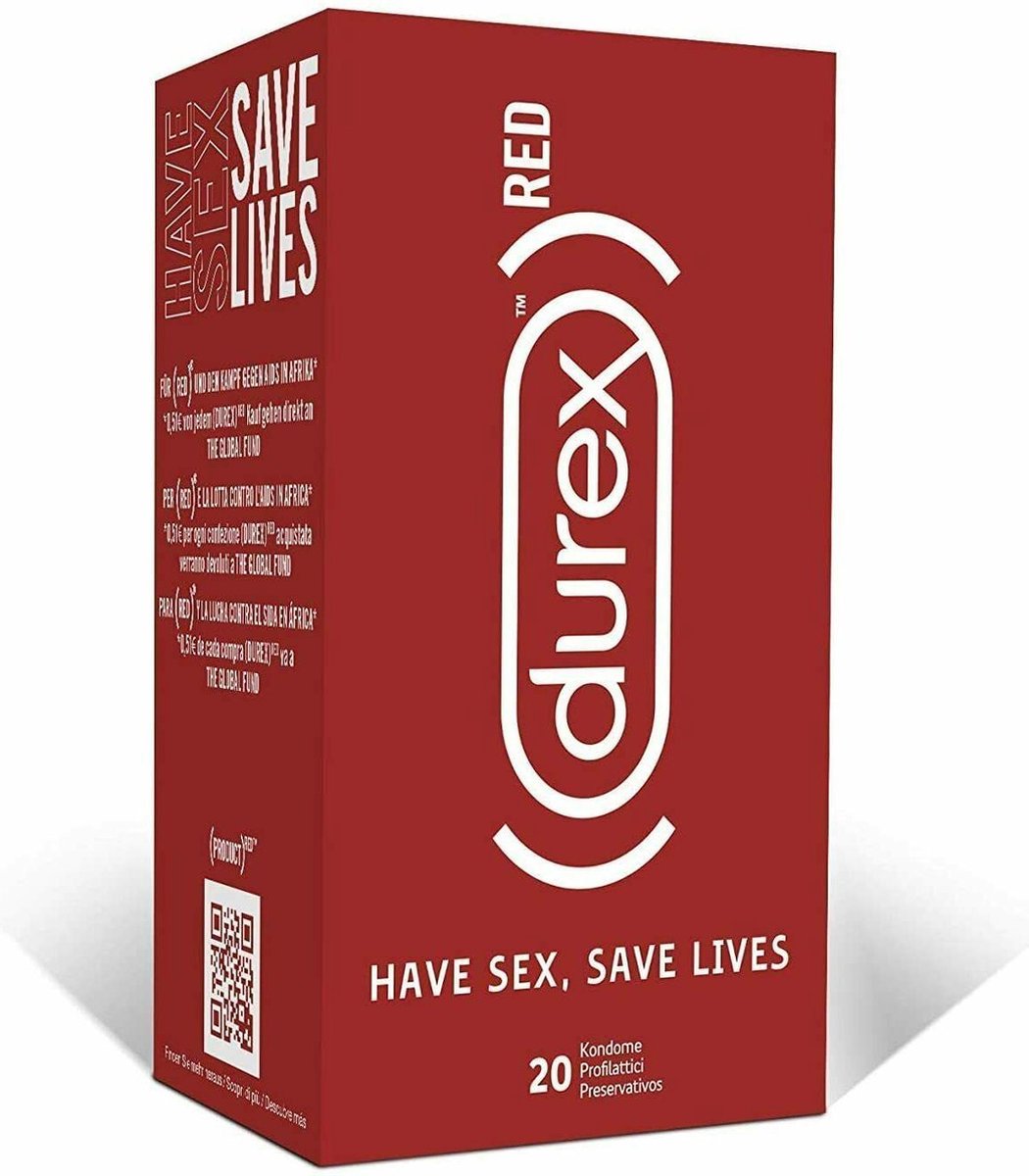 Durex RED condooms met ideale pasvorm Heb seks