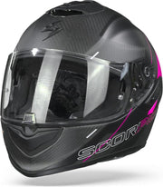 Scorpion EXO-1400 Carbon Air Drik Matt Black Pink Full Face Helmet S