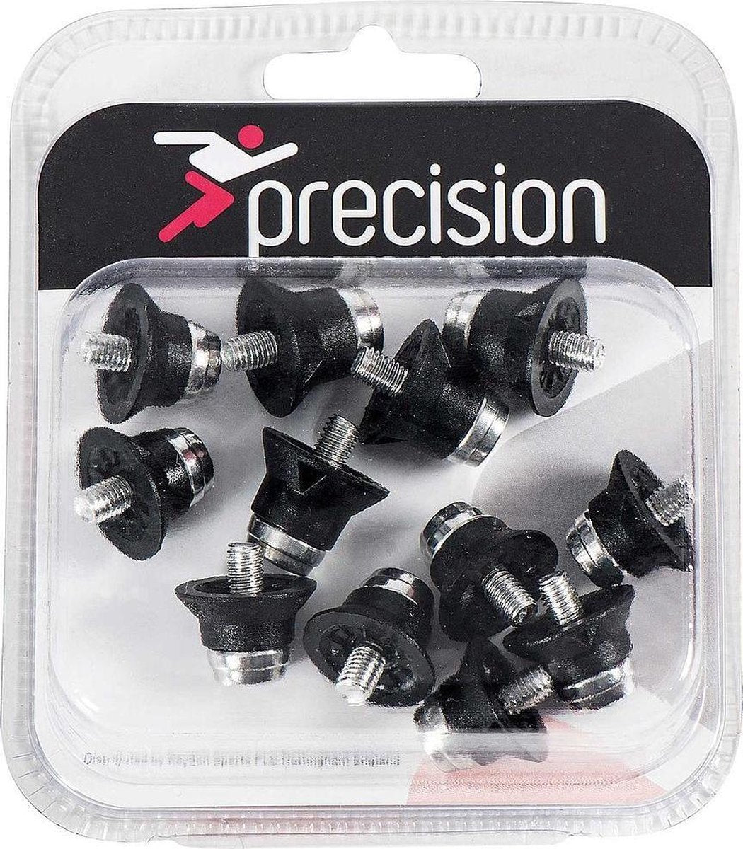 Precision Voetbalnoppen Super Pro 14 Mm Alu Zwart 12 Stuks