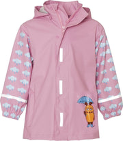 Playshoes - Regenjas voor kinderen - Muis en Olifant - Roze - maat 98cm