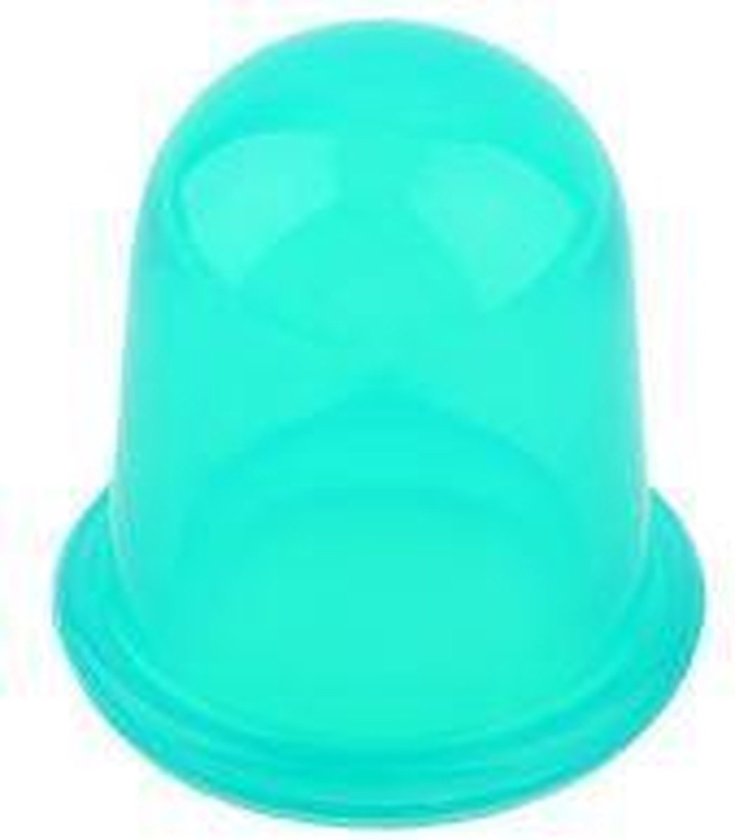 Cellulite 7cm massage cup siliconen groot formaat kleur groen