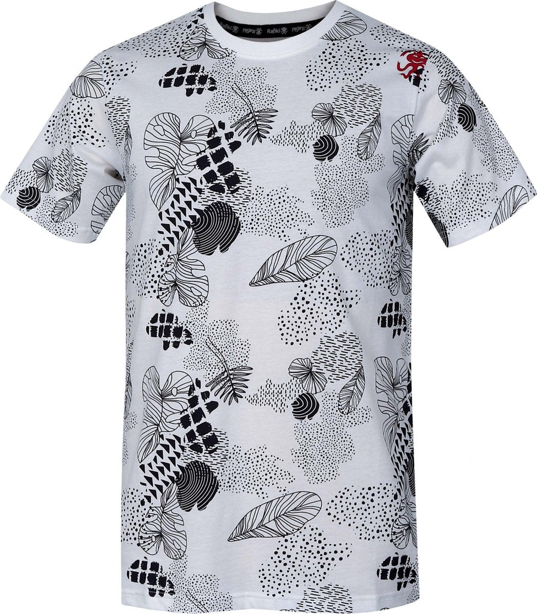 Rafiki T-shirt Rafiki Heren 100% Biologisch Katoen Wit Maat M