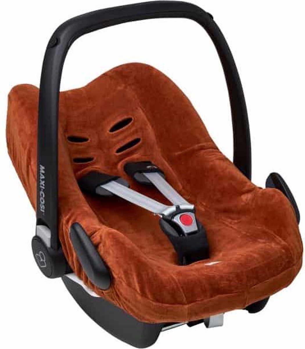 Meyco autostoelhoes Velvet - camel - groep 0