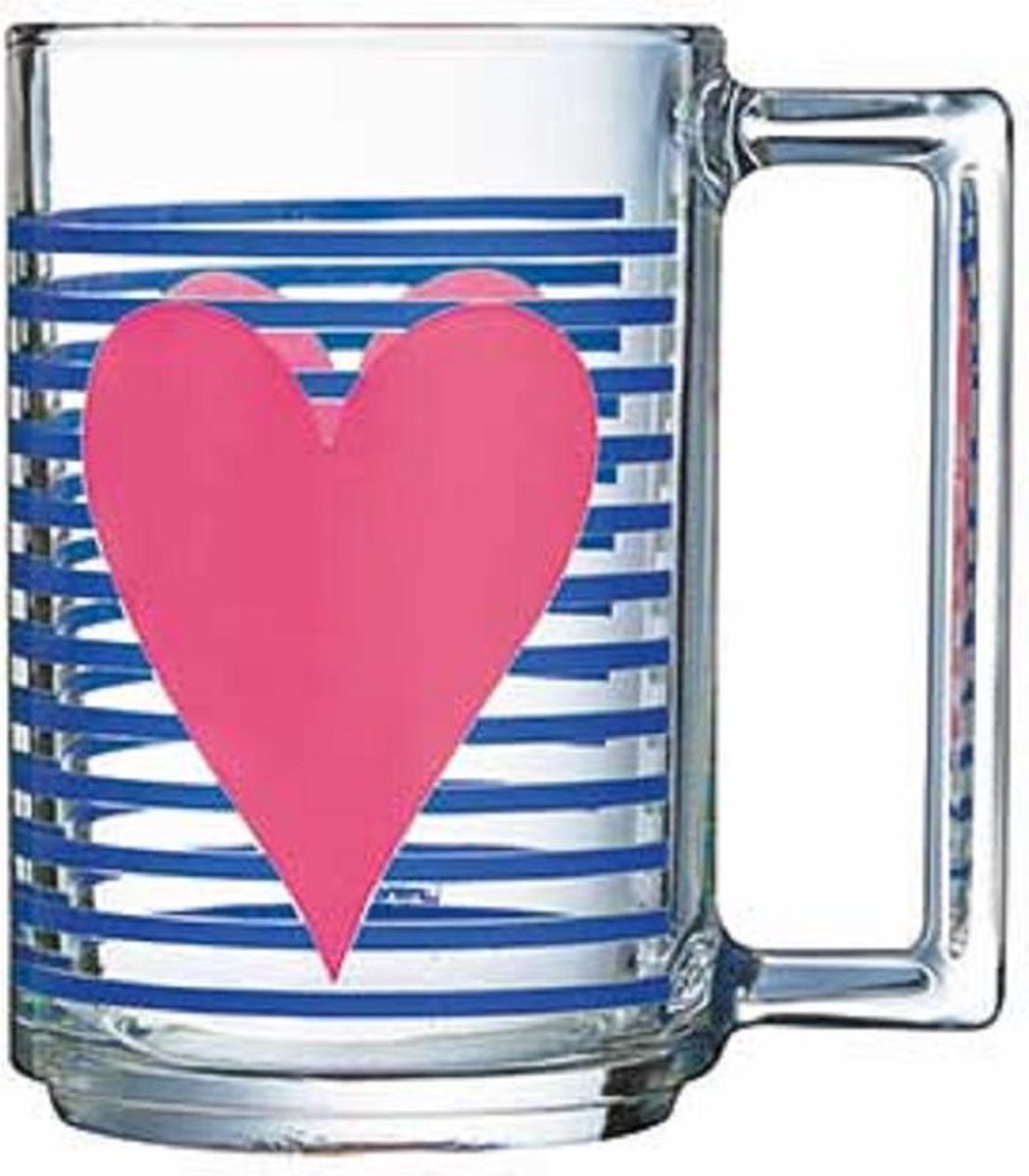 Beker - Transparant - 32cl - Glas - (set van 6)