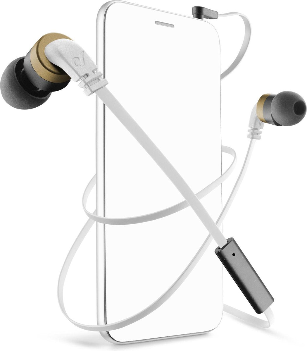 hoofdtelefoon inner-ear smartphone zwart wit