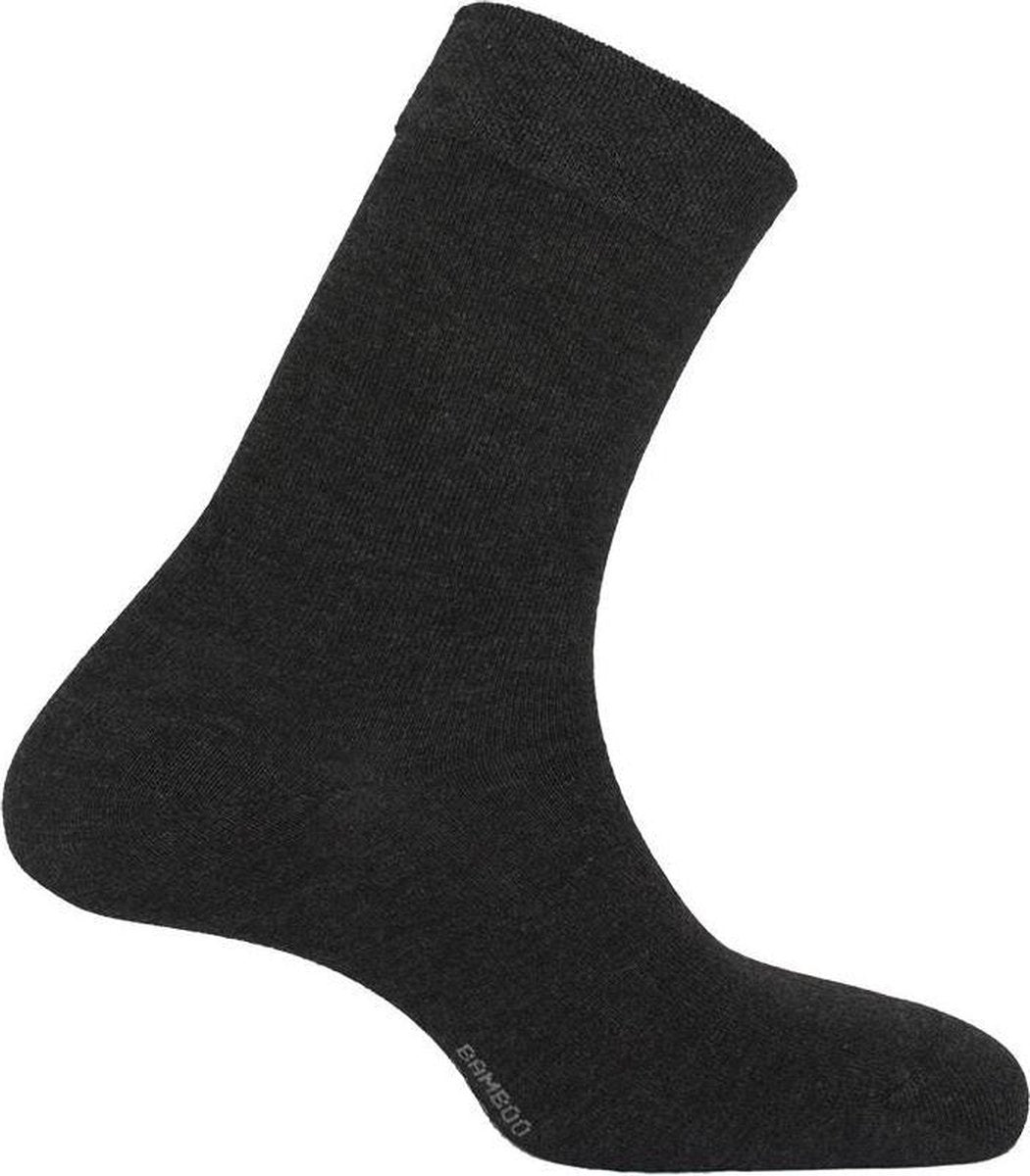 5 paar Boru Bamboo 2301  Bamboe Sokken  Kleur antraciet Maat 35/38