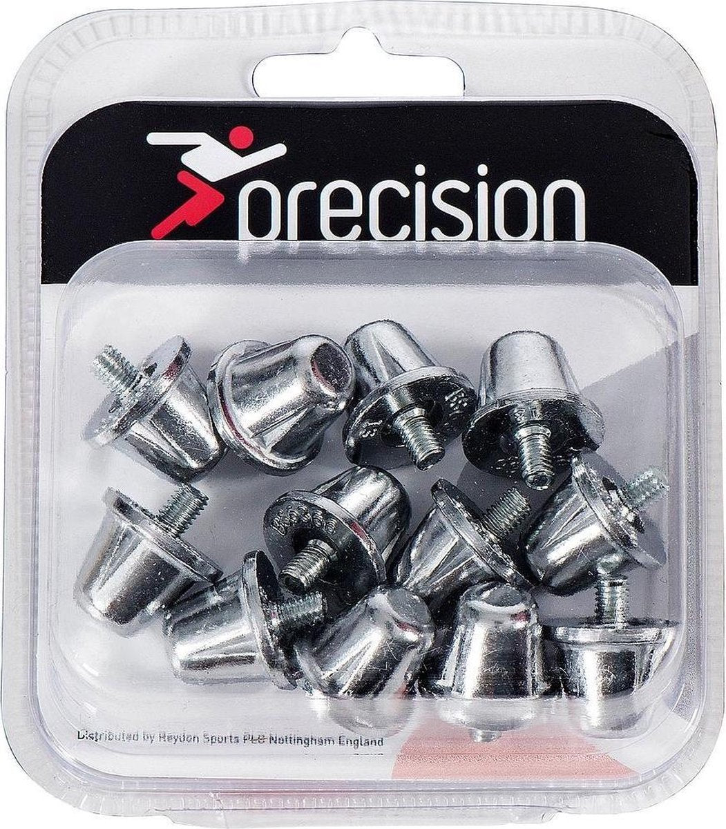 Precision Schroefnoppen Rugby 21 Mm Aluminium Zilver 12 Stuks