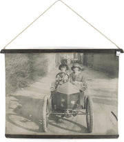 Fotokaart dames in oldtimer