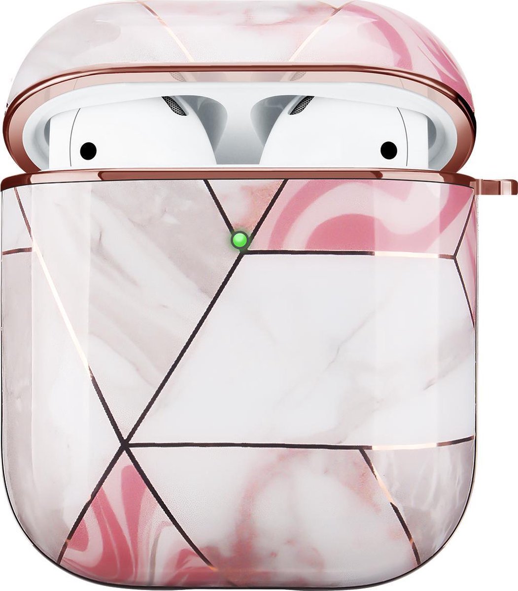 Airpods Hoesje Marmer – Hard Case – Wit