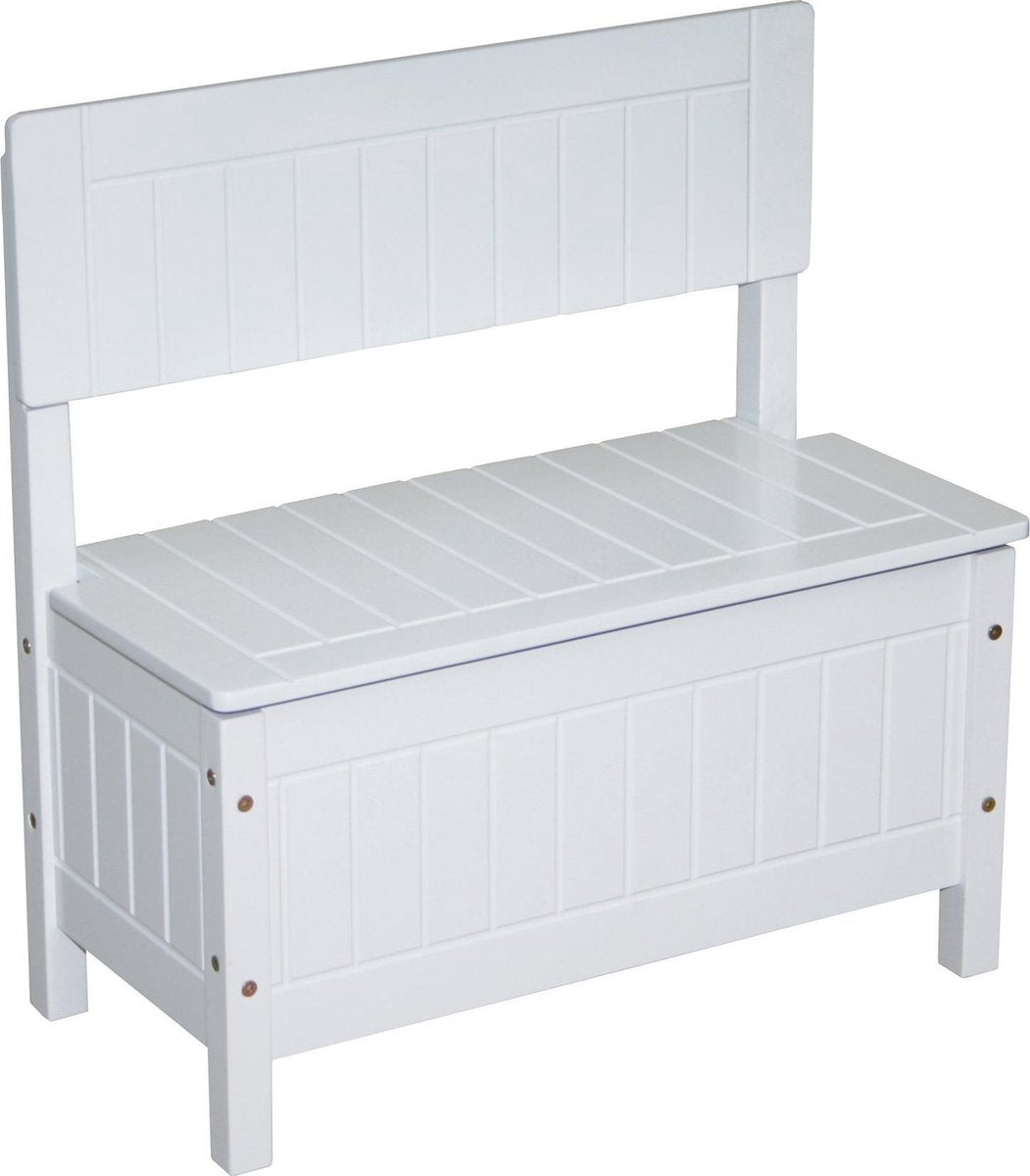 Roba Bankje Met Opslag Junior 59 X 29 X 57 Cm Hout Wit