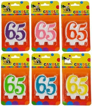 Cijferkaars 65 jaar  Paars
